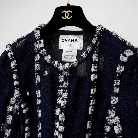 Chanel SS11 Metallic Distressed Hole Tweed Paneled Jacket - Picture 5 of 16